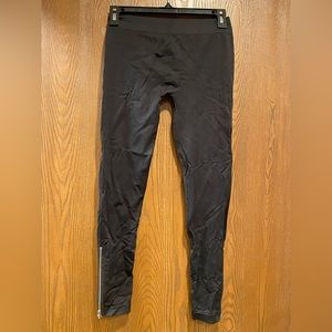 Pink Rose Leggings Black Size S